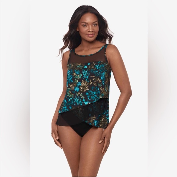 Miraclesuit Mirage Tankini Top in Flor De Mare NWT - Picture 1 of 7